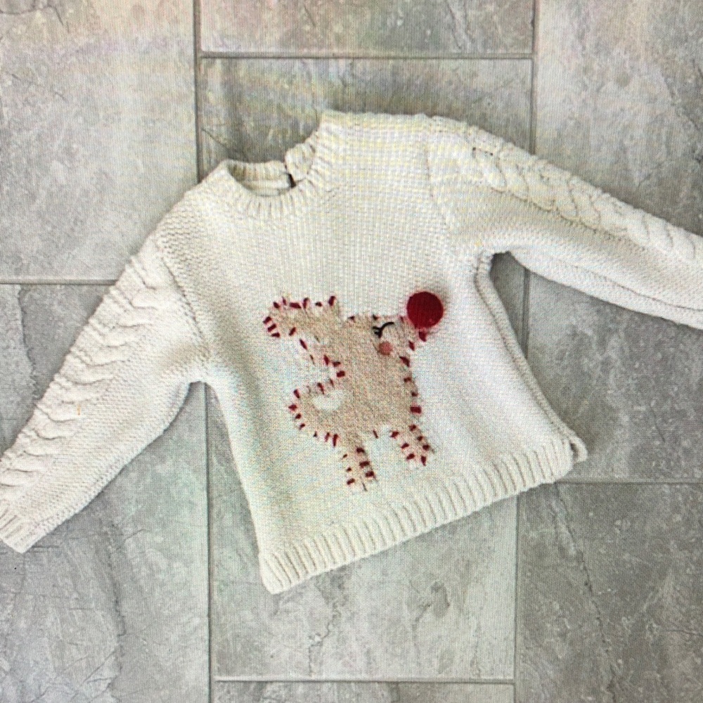 Cozy Cream Sweater with Reindeer Design